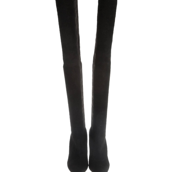 Sexi, FRANCESCO RUSSO Knit Sock Over-The-Knee Boots Size: 7 - Picture 3 of 4